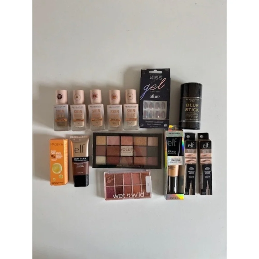 Makeup Bundle: Gel Nails, CC Cream, Eye Shadow, Foundation etc‎